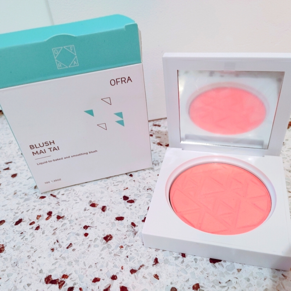 OFRA Blush, Shade Mai Tai, Liquid-to-baked-Blush Full Size 3.5 oz (10g)